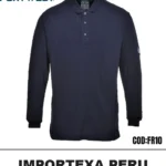 Polo Ignífugo FR10 Portwest Resistente a la Llama Azul Marino
