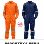 Overol ignífugo de 26.8 cal/cm² con cinta reflectiva para arco eléctrico