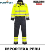 Overol Ignífugo Portwest FR60 Alta Visibilidad Amarillo Marino