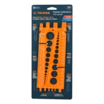 Regleta medidora de tuercas y tornillos, std y mm, TRUPER 10811