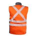 Chaleco Geologo Ignifugo Absolute Fire FRSVT NFPA 13034 Naranjo - Gris - Imagen 3