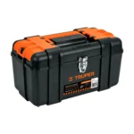 Caja p/herramienta 17" con compartimentos, broches metálicos 102434