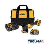 Amoladora Angular 5" 60V FlexVolt Brushless Incl 2 Bat + Carg Dewalt DCG418T2-B2