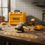 Amoladora 4½" 1000w + 1 batería 4ah y cargador 20v Ingco - Imagen 5