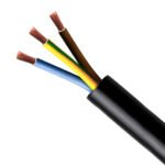 Cable RV-K 3G4mm2, 0.6/1kV XLPE/PVC negro, clase 5, x metro lineal