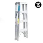 ESCALERA ALUMINIO TIJERA DOBLE ACCESO 4 PASOS 150KG 1.22m ATD150-4IA AMERICAN BULL - Imagen 2