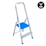 ESCALERA ALUMINIO TIPO BANQUETA 2 PASOS 150KG 0.40m AB150-2IA AMERICAN BULL - Imagen 3
