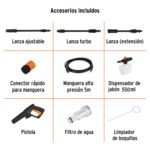 Hidrolavadora Electrica Alta Presión 1800PSI 1500W Truper - Imagen 9