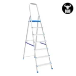 ESCALERA ALUMINIO TIPO BANQUETA 7 PASOS 150KG 1.50m AB150-7IA AMERICAN BULL - Imagen 3