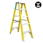 ESCALERA FIBRA TIJERA DOBLE ACCESO 5 PASOS 150KG 1.53m FTD150-5IA AMERICAN BULL - Imagen 3