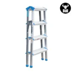 ESCALERA ALUMINIO TIPO BANQUETA DOBLE 4 PASOS 150KG 0.88m ABD150-4IA AMERICAN BULL - Imagen 2