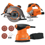 Combo sierra circular 1500w + caladora 750w + lijadora orbital 5" 260w Truper - Imagen 22