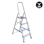 ESCALERA ALUMINIO TIPO BANQUETA ECONOMIC 4 PASOS 150KG 0.84m EAB150-4IA AMERICAN BULL - Imagen 3