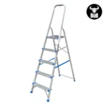 ESCALERA ALUMINIO TIPO BANQUETA ECONOMIC 5 PASOS 150KG 1.06m EAB150-5IA AMERICAN BULL - Imagen 4