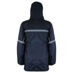 Parka Azul/Negro Forro Franela - Imagen 4