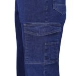 Pantalon Cargo Mezclilla Ignifugo Absolute Fire FRJPT Azul - Imagen 3
