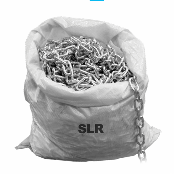 CADENA DE FIERRO GALVANIZADO 1/4" (SACO 62.8/50kg) 0.375T FS 4:1 SLR