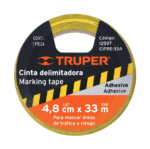 Rollo de 33 m de cinta de seguridad amarilla / negro, truper - Imagen 5