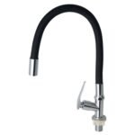 Llave Caño para Mueble Flexible Negro C&A