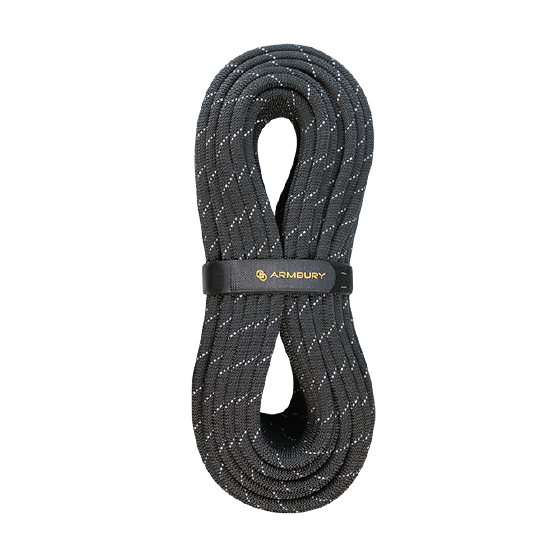 CUERDA SEMI-ESTÁTICA 10.5MM NEGRO REFLECTANTE (PRESENTACIÓN MÁX 400MTS) 29 kN CE-EN1891 CHASER 10.5 - CH105 ARMBURY