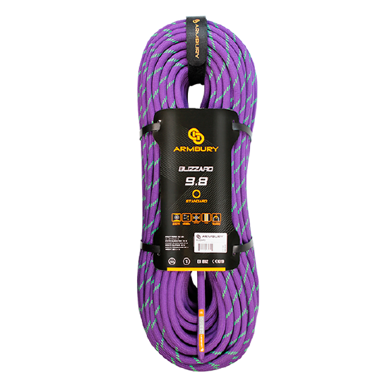 CUERDA DINÁMICA 9.8MM X 60M MORADO DUO 8.9 kN CE-EN 892 BLIZZARD 9.8 - 4111545 ARMBURY