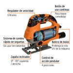 Combo de Caladora 750w + Juego de 16 Seguetas Truper - Imagen 3