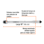 Torquímetro de golpe dos lecturas encastre 1/2'' Truper - Imagen 2