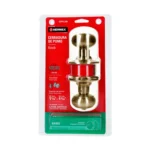 Cerradura tipo oval para baño, latón antiguo, HERMEX 43453