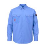 Camisa Ignifuga Antiestática FRST NFPA 13034 Celeste Absolute Fire