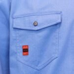Camisa Ignifuga Antiestática FRST NFPA 13034 Celeste Absolute Fire - Imagen 4