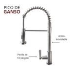 Llave caño flexible para mueble premiun Valmax - Imagen 3