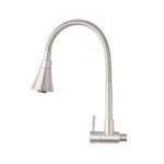 Llave de lavadero Pico Ganso flexible amalfi niq valmax