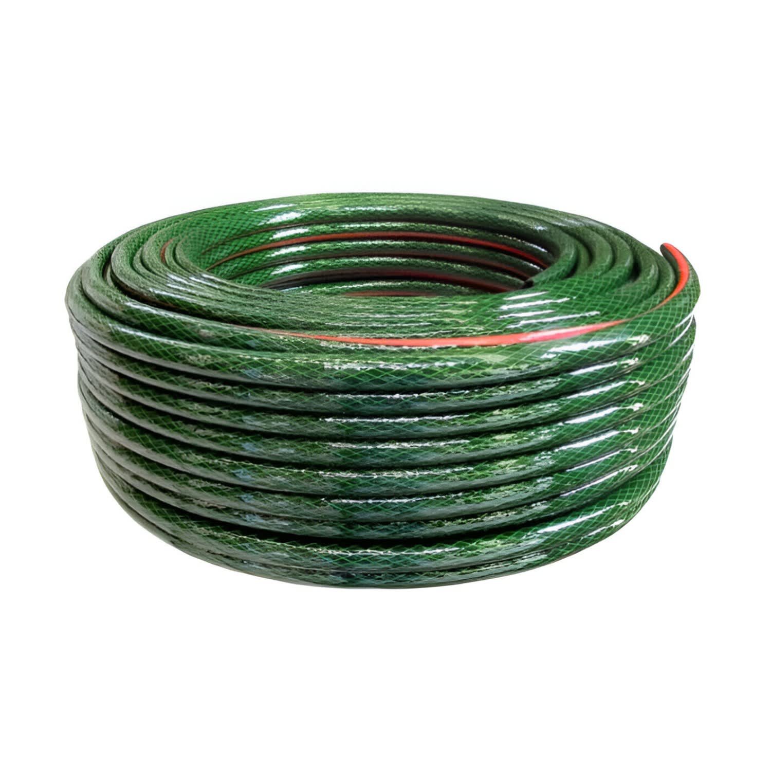 1560196358 Manguera Reforzada PVC Verde 3/4 x 100m 2M - Imagen 1
