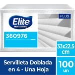 Servilleta Restaurante Plus Una Hoja 100 Un Elite Professional