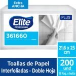 Toalla Interfoliada Plus XL Doble Hoja 200 Un