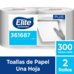 Toalla Rollo Plus Una Hoja 2 Un 300 M Elite Professional