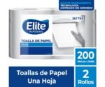 Toalla Papel Plus Una Hoja 2 Un 200 M Elite Professional