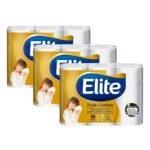 Pack 03 Papel Higiénico Elite Triple Cuidado 18 un 30 mts - Imagen 2