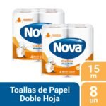 Pack 02 Papel Toalla Nova Clásico 4 un 15 mt