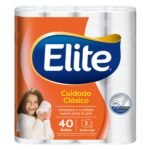 Papel Higiénico Elite Cuidado Clásico 40 un 15 mts - Imagen 2