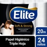 Papel Higiénico Elite Soft & Strong 24 un 20 mts