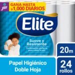 Papel Higiénico Elite Suave y Resistente Reformulado 24 un 20 mts