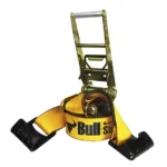 FAJA RACHET C/GANCHO PLANO 4" X7.5TX9M FS 3:1 RUPTURA: 7.5T (16,500LBS) TRABAJO: 2.45
