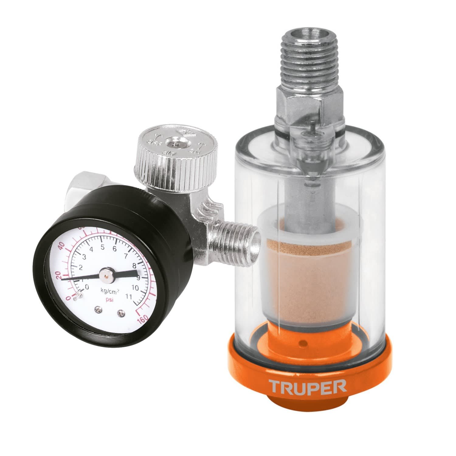 19027-192395748 Regulador de aire con manómetro Filtro separador de agua y aceite - Imagen 1