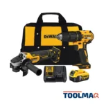 Taladro Percutor 1/2" + Esmeril Angular 4 1/2" + 1 Bat 5.0Ah Atomic Dewalt DCK248P1-B2