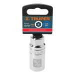 Dado para bujías de 13/16", 6 puntas, cuadro 3/8", Truper 13657