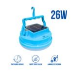 Lámpara Led Recargable con Panel Solar 26W Home Light - Imagen 6