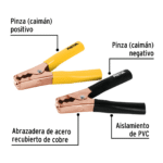 Caballete con 2 cocodrilos para cables pasa corriente, Pretul - Imagen 2