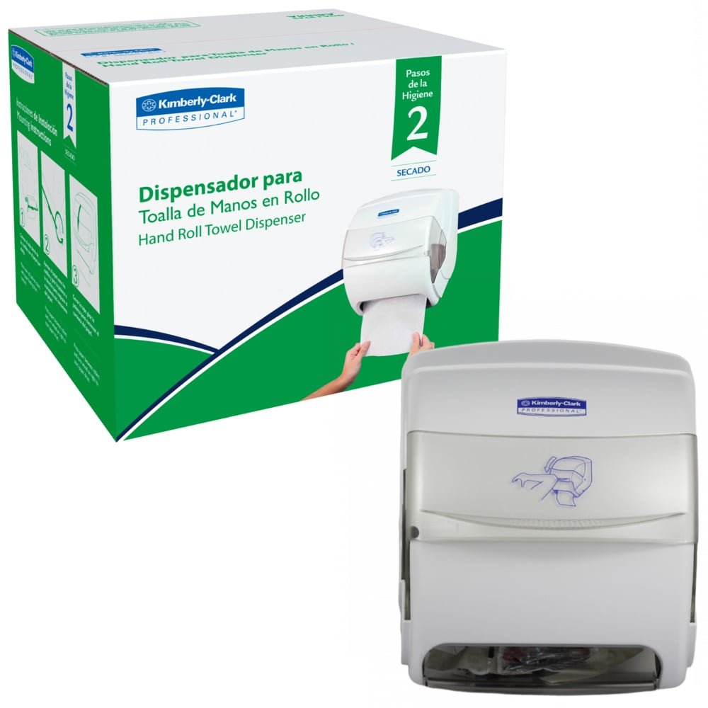 Kimberly-Clark Professional™ Dispensador Toalla de Manos en Rollo Scott® Basic para Tráfico Alto 30217909 – 1 x 1