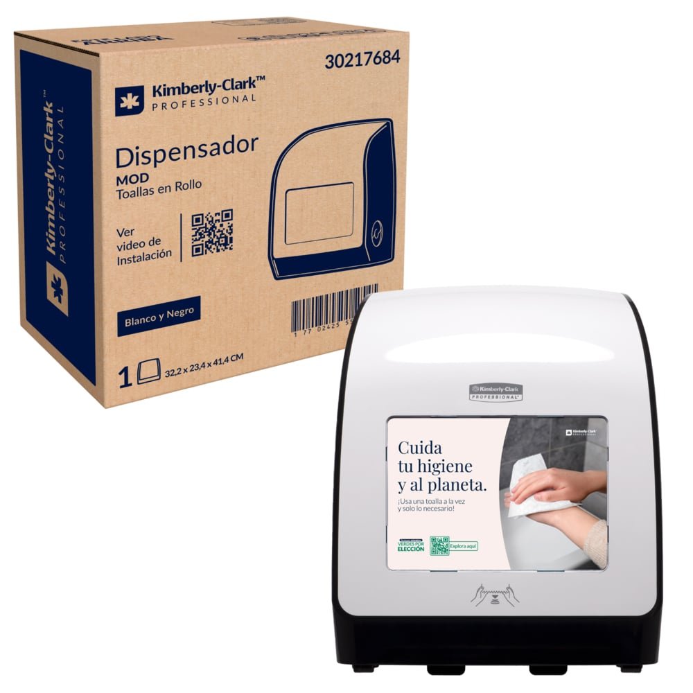 Kimberly-Clark Professional™ Dispensador MOD Toalla de Manos en Rollo para Tráfico Alto 30217684 – 1 x 1